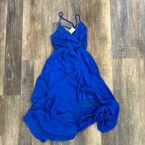 Crochet top thin strapped dress